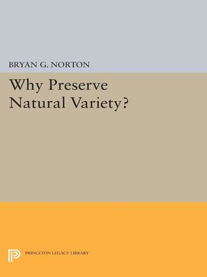 cover image of Why Preserve Natural Variety?